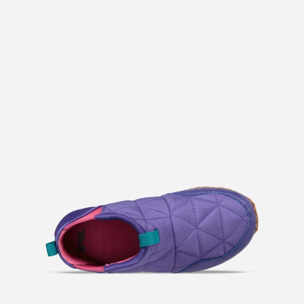 Kids' Teva Ember Mid Boots Purple | 079316JEV