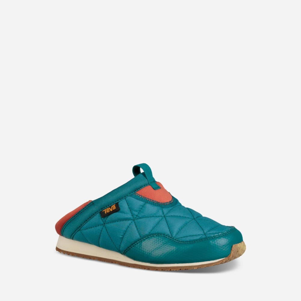 Kids' Teva Ember Moc Slippers Blue | 248905HXO