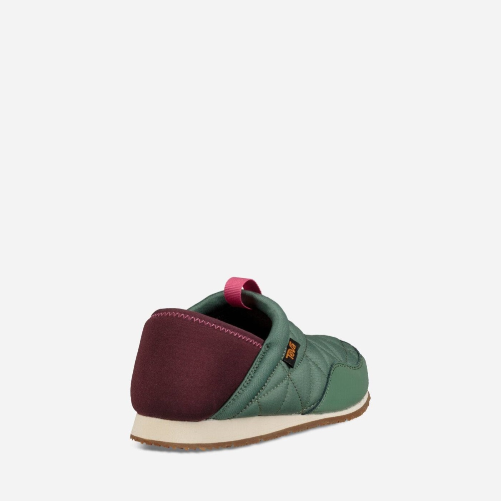 Kids' Teva Ember Moc Slippers Green | 382416GHJ