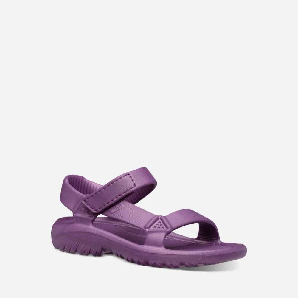 Kids' Teva Hurricane Drift Hiking Sandals Purple | 840513QUR