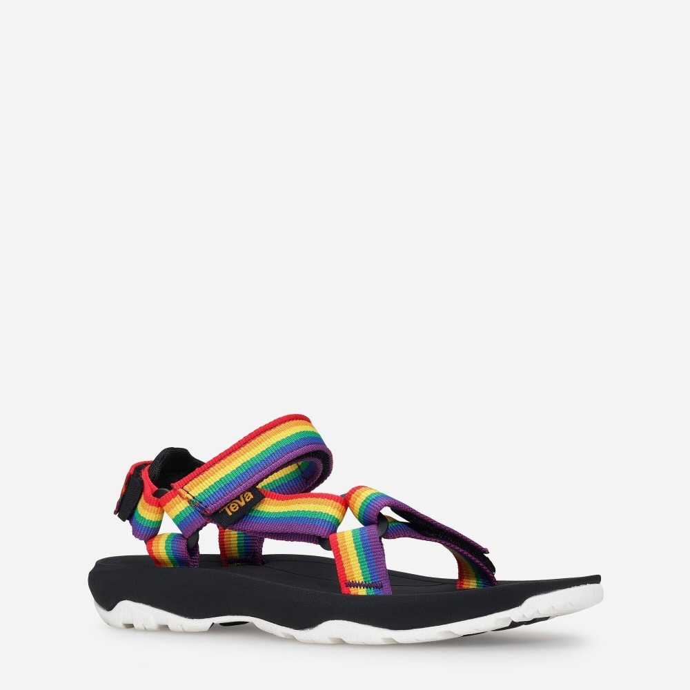 Kids' Teva Hurricane XLT2 Rainbow Pride Slip On Shoes Multicolor | 039864NHW