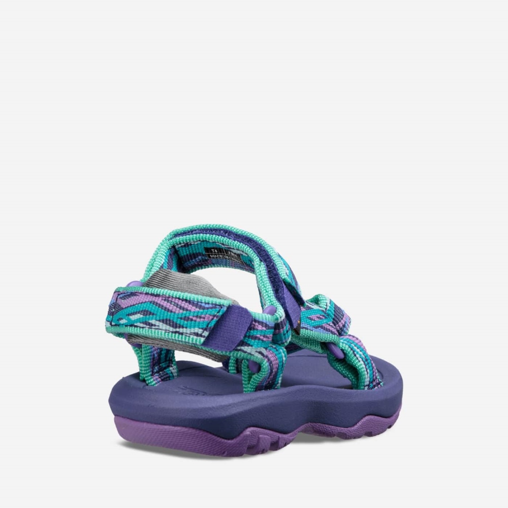 Kids' Teva Hurricane XLT2 Slip On Shoes Purple Green | 149708KUR