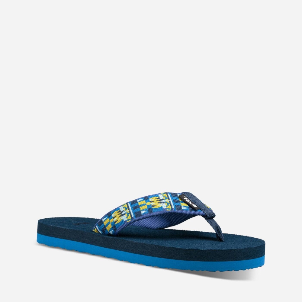 Kids' Teva Mush II Flip Flops Blue | 329084NIM