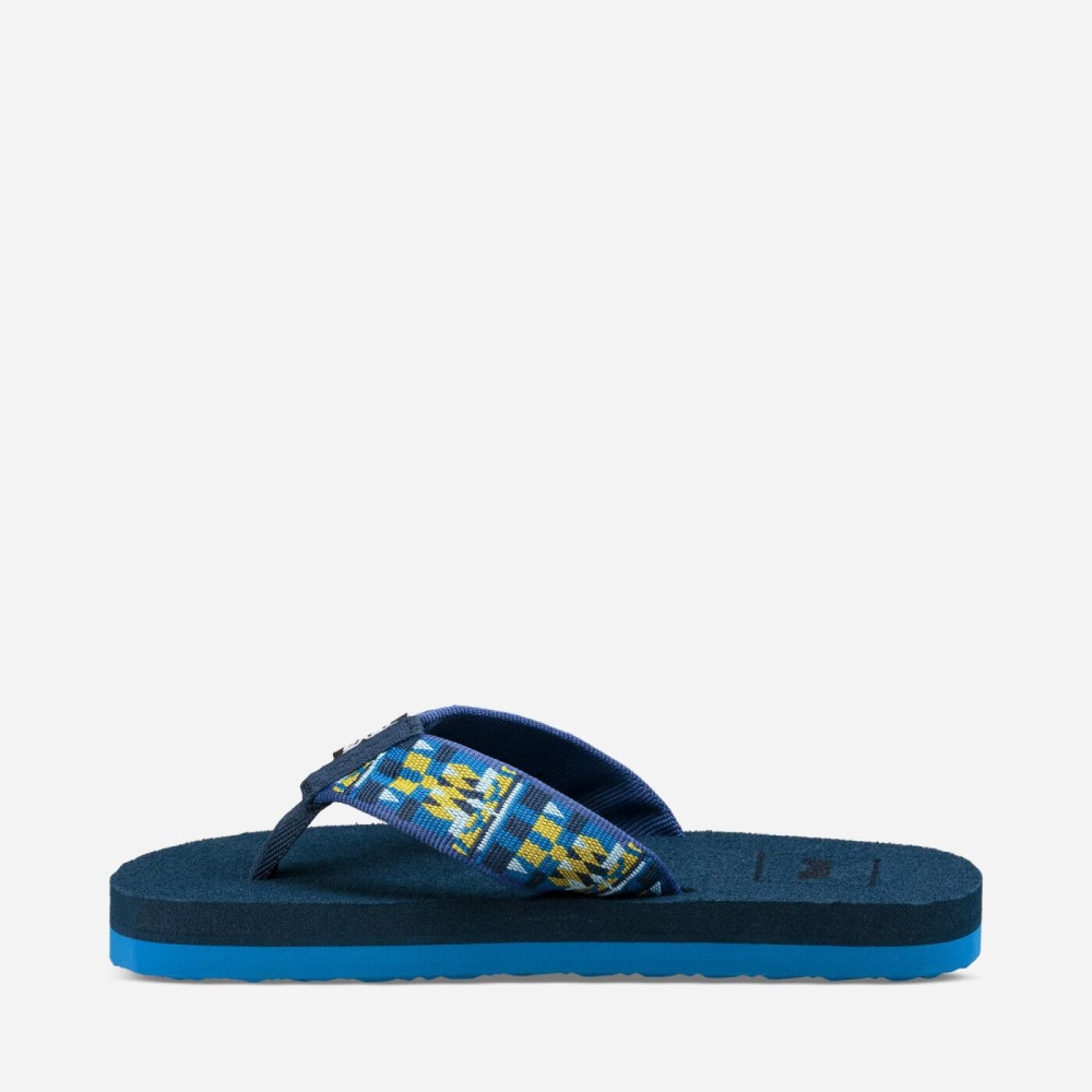 Kids' Teva Mush II Flip Flops Blue | 329084NIM