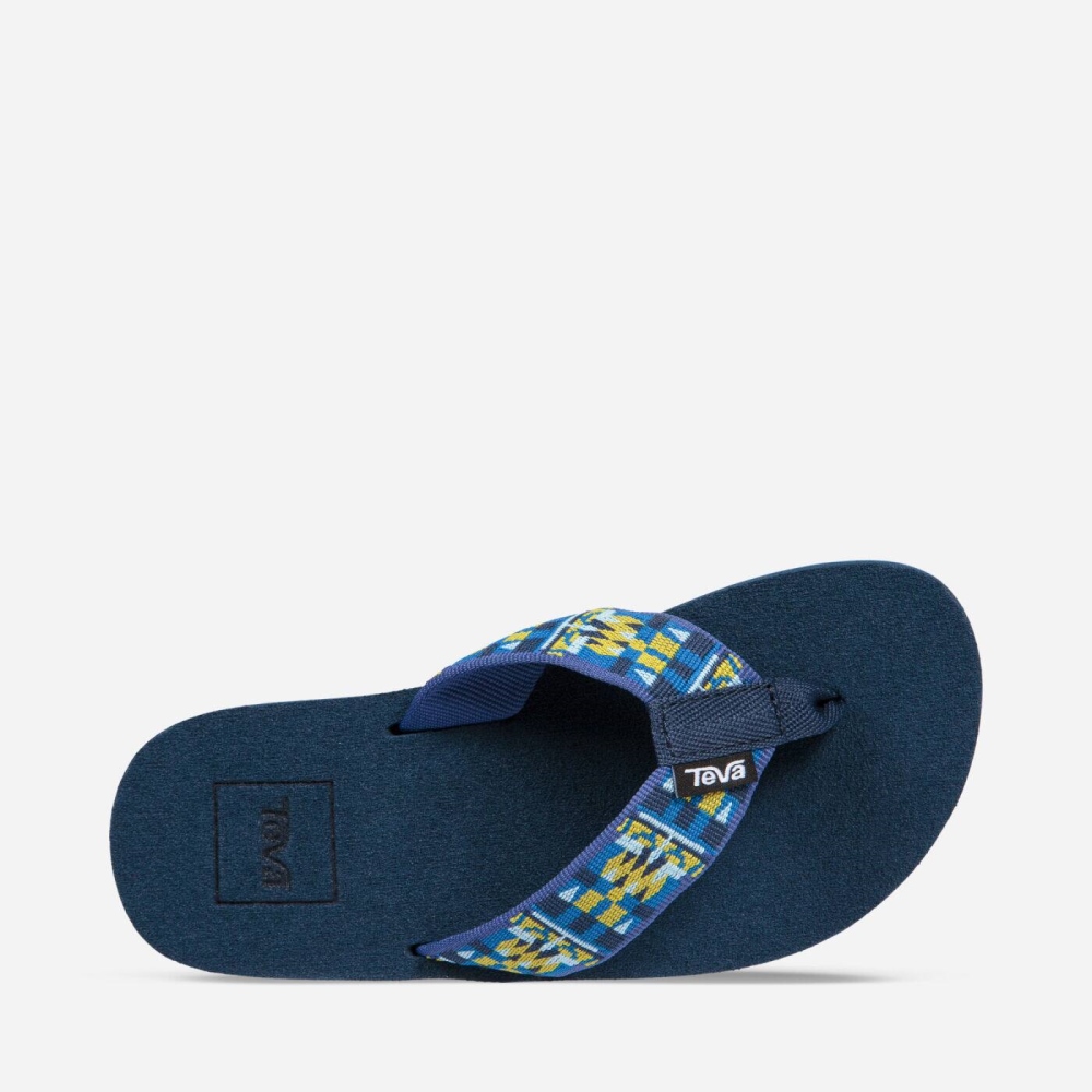 Kids' Teva Mush II Flip Flops Blue | 329084NIM