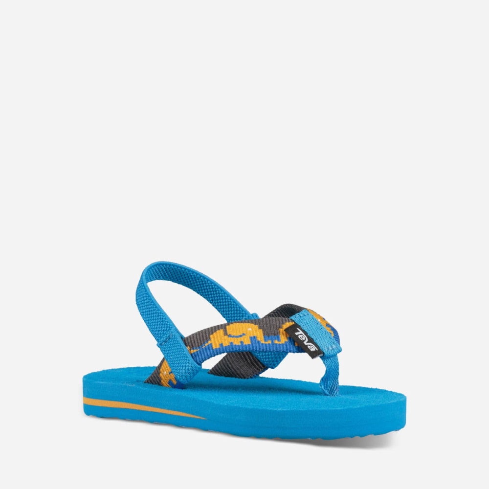 Kids' Teva Mush II Flip Flops Blue | 792183QVP