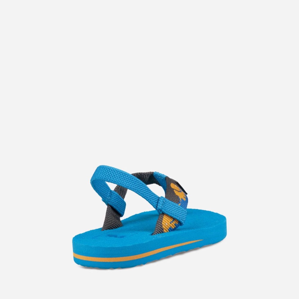 Kids' Teva Mush II Flip Flops Blue | 792183QVP