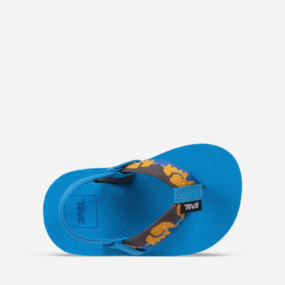 Kids' Teva Mush II Flip Flops Blue | 792183QVP