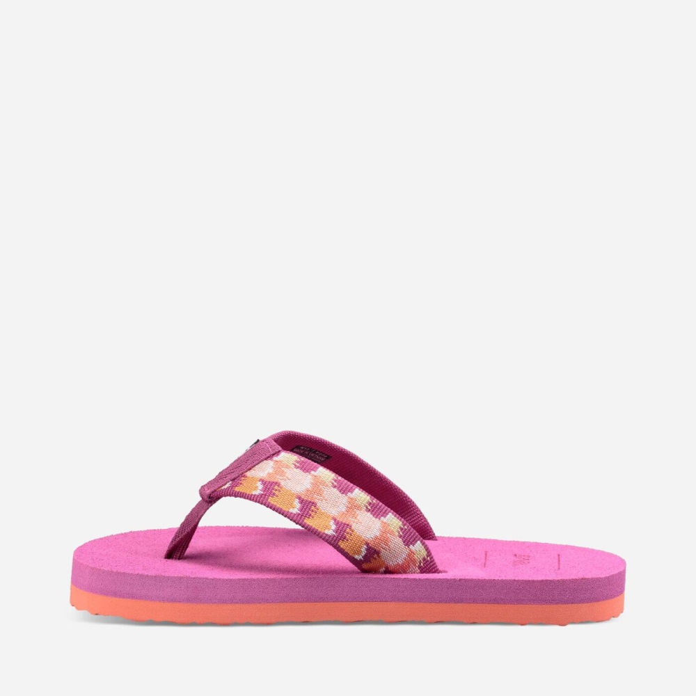 Kids' Teva Mush II Flip Flops Pink | 052798FOT