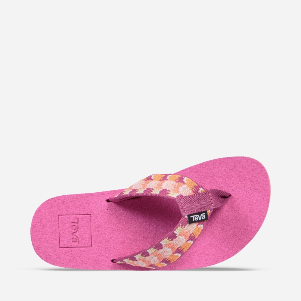 Kids' Teva Mush II Flip Flops Pink | 052798FOT