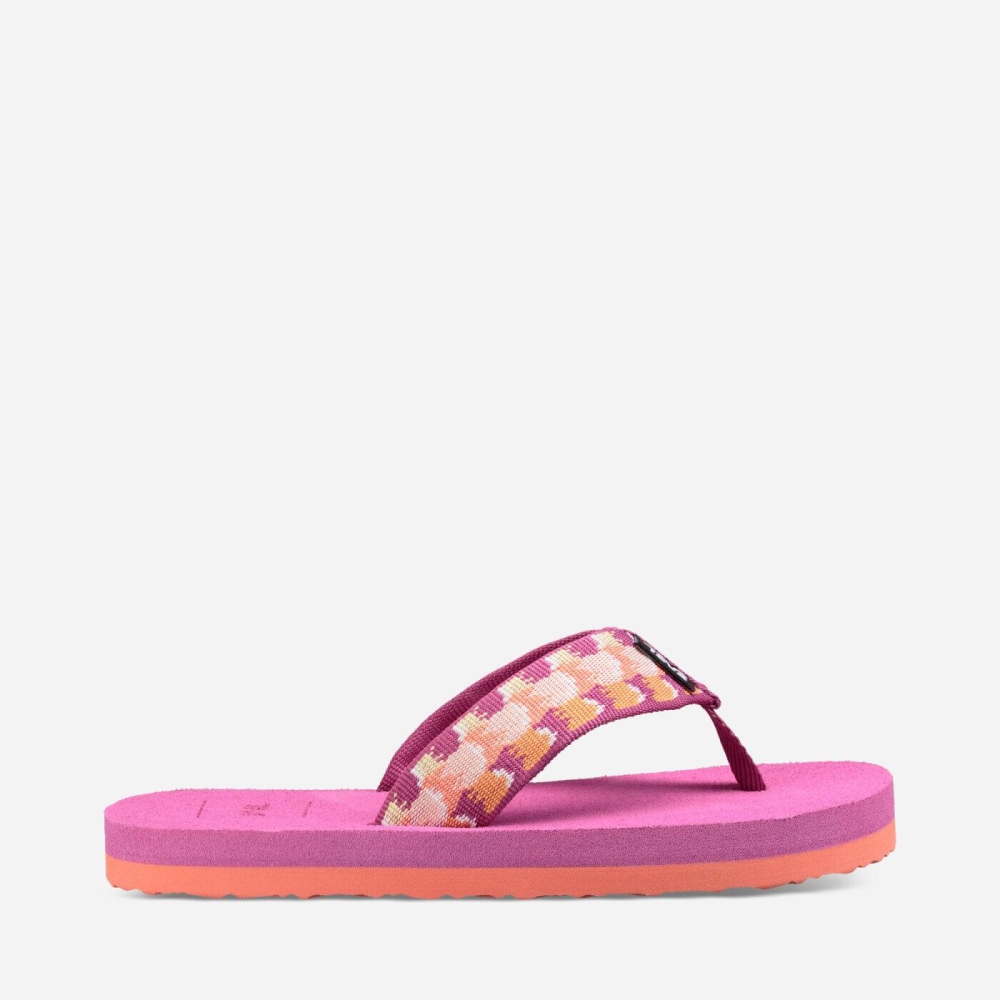 Kids\' Teva Mush II Flip Flops Pink | 052798FOT