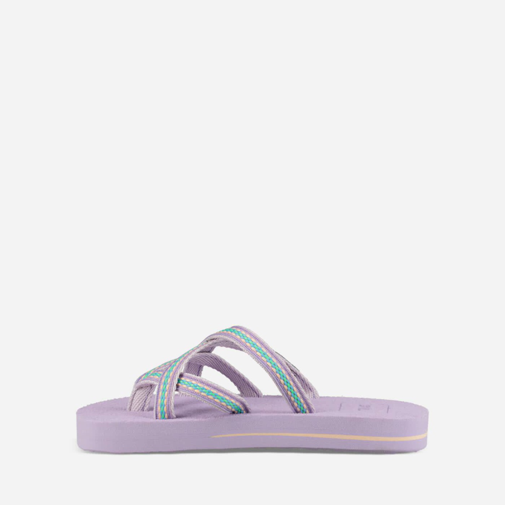 Kids' Teva Olowahu Flip Flops Purple | 781069BGM