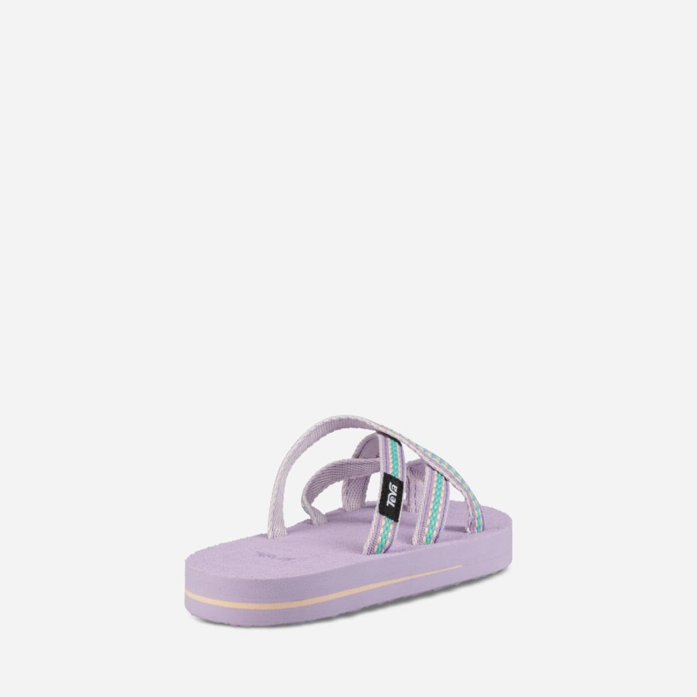 Kids' Teva Olowahu Flip Flops Purple | 781069BGM