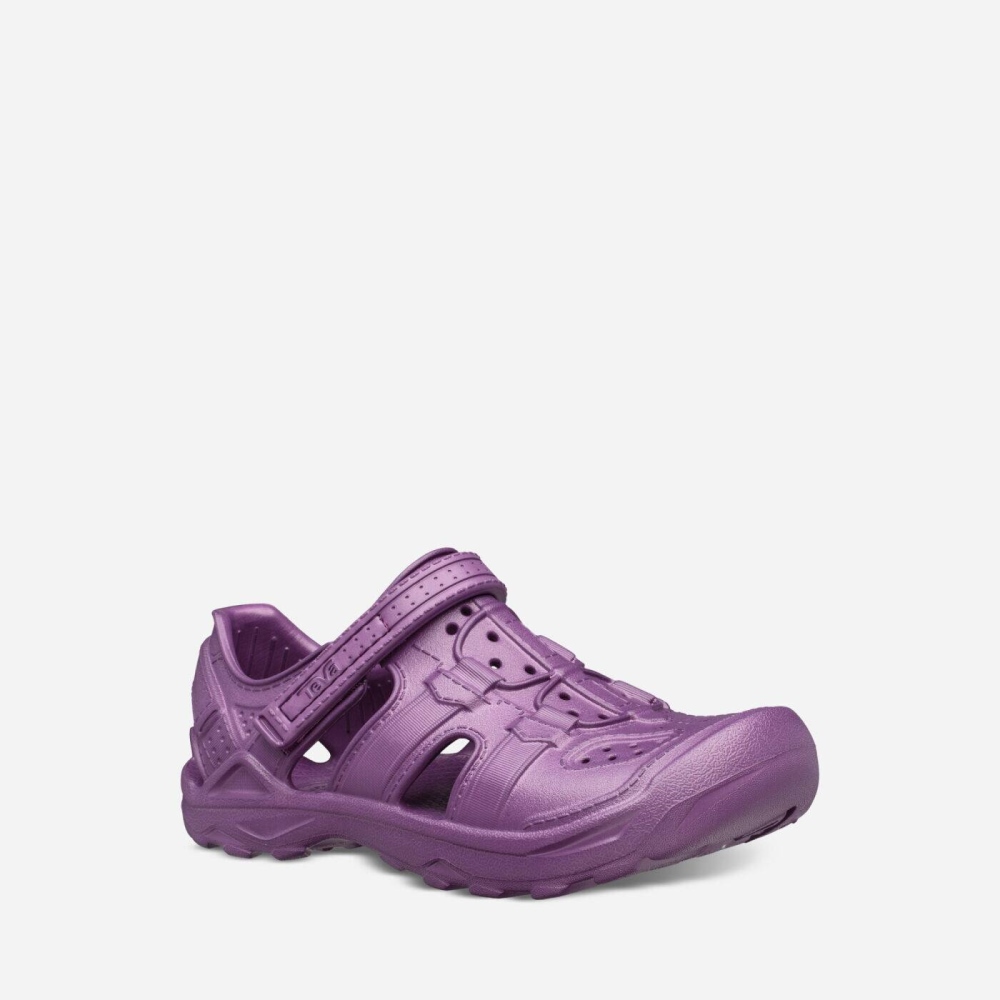 Kids' Teva Omnium Drift Slip On Shoes Purple | 025916IGW