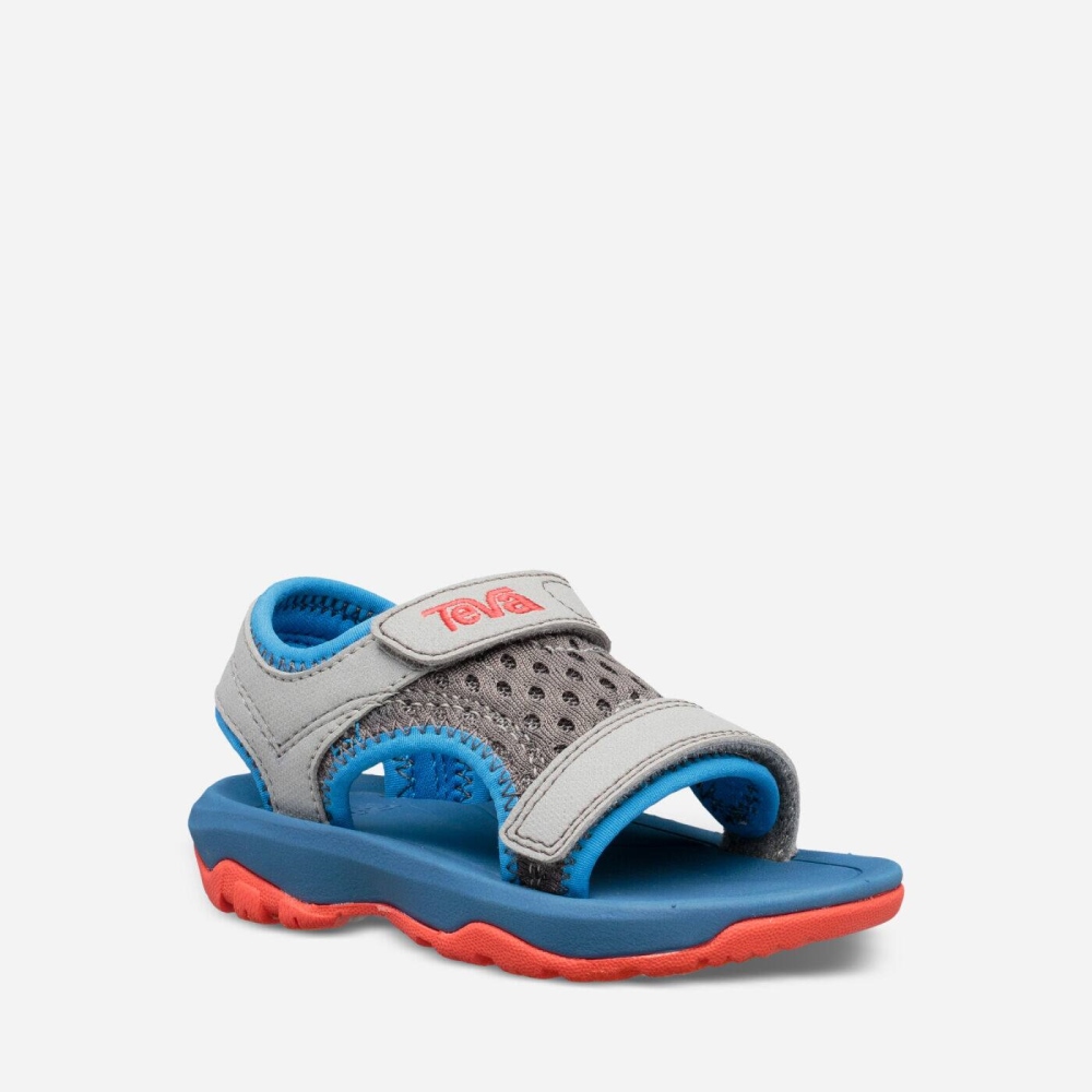 Kids' Teva Psyclone XLT Hiking Sandals Grey Blue | 168479VPU