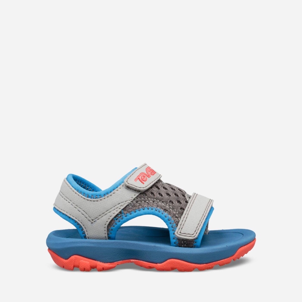 Kids\' Teva Psyclone XLT Hiking Sandals Grey Blue | 168479VPU