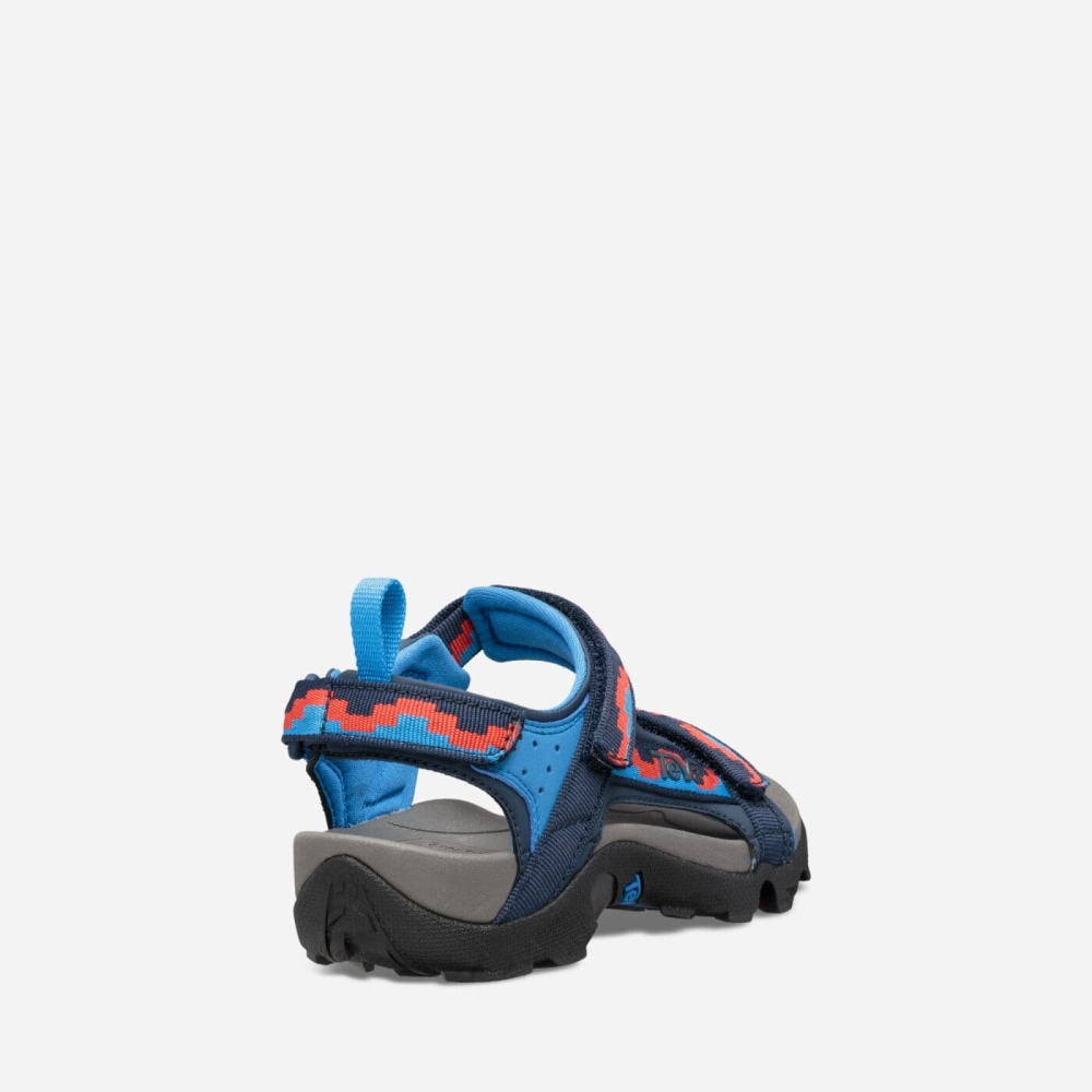 Kids' Teva Tanza Hiking Sandals Blue Red | 480297AXI