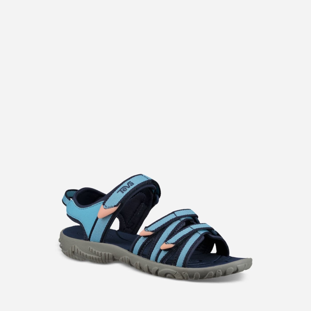 Kids' Teva Tirra Hiking Sandals Blue | 457906WNL