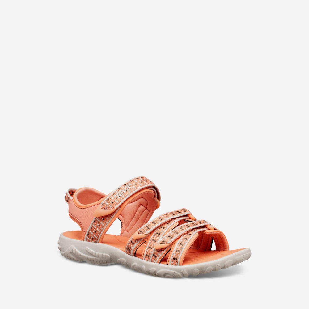 Kids' Teva Tirra Hiking Sandals Rose Gold | 036845RIG