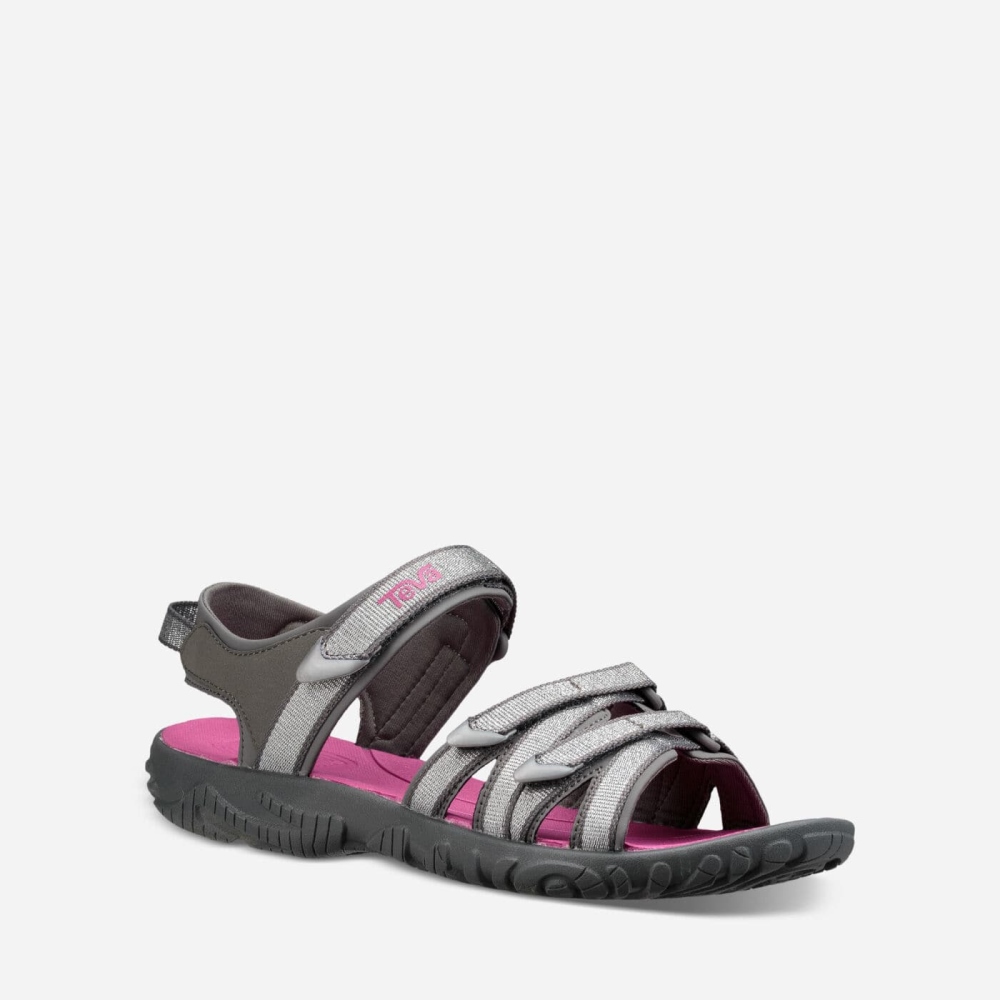 Kids' Teva Tirra Hiking Sandals Silver Rose | 971320TDB