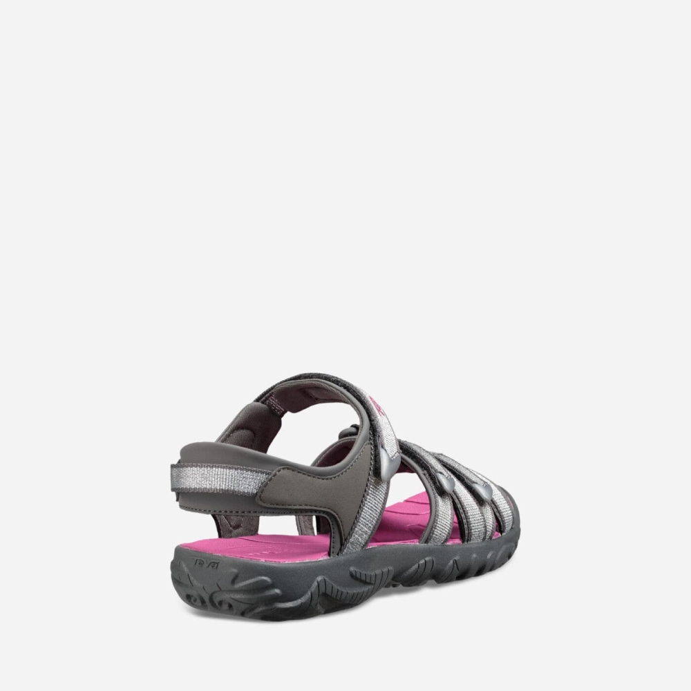 Kids' Teva Tirra Hiking Sandals Silver Rose | 971320TDB