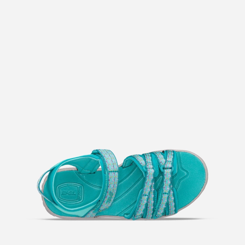 Kids' Teva Tirra Hiking Sandals Turquoise | 641592MKG