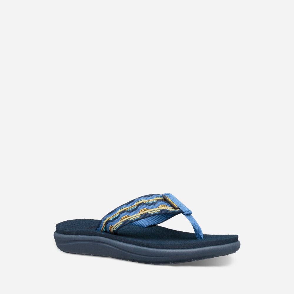 Kids' Teva Voya Flip Flops Dark Blue | 183049HXS