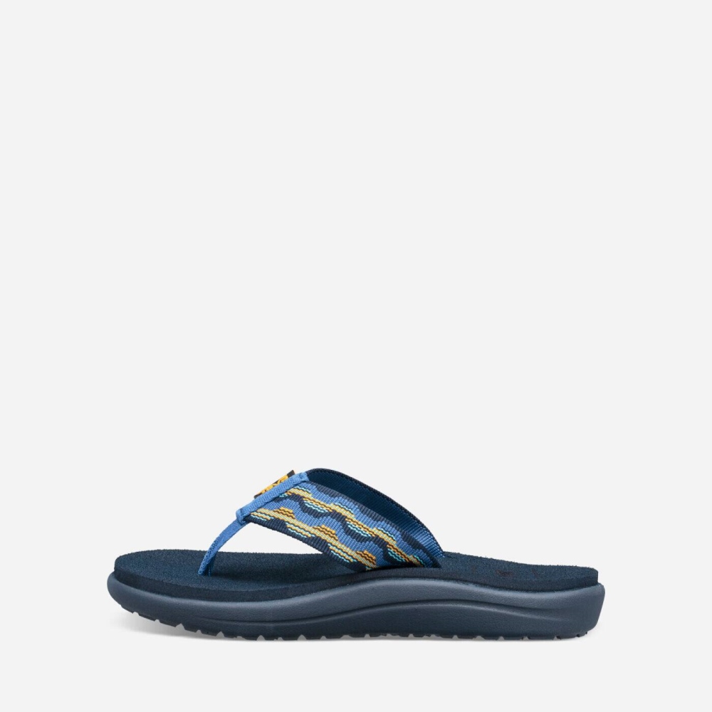 Kids' Teva Voya Flip Flops Dark Blue | 183049HXS