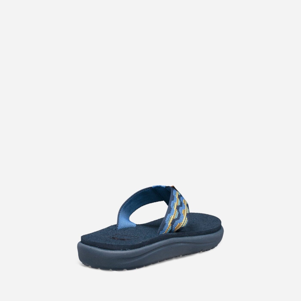 Kids' Teva Voya Flip Flops Dark Blue | 183049HXS