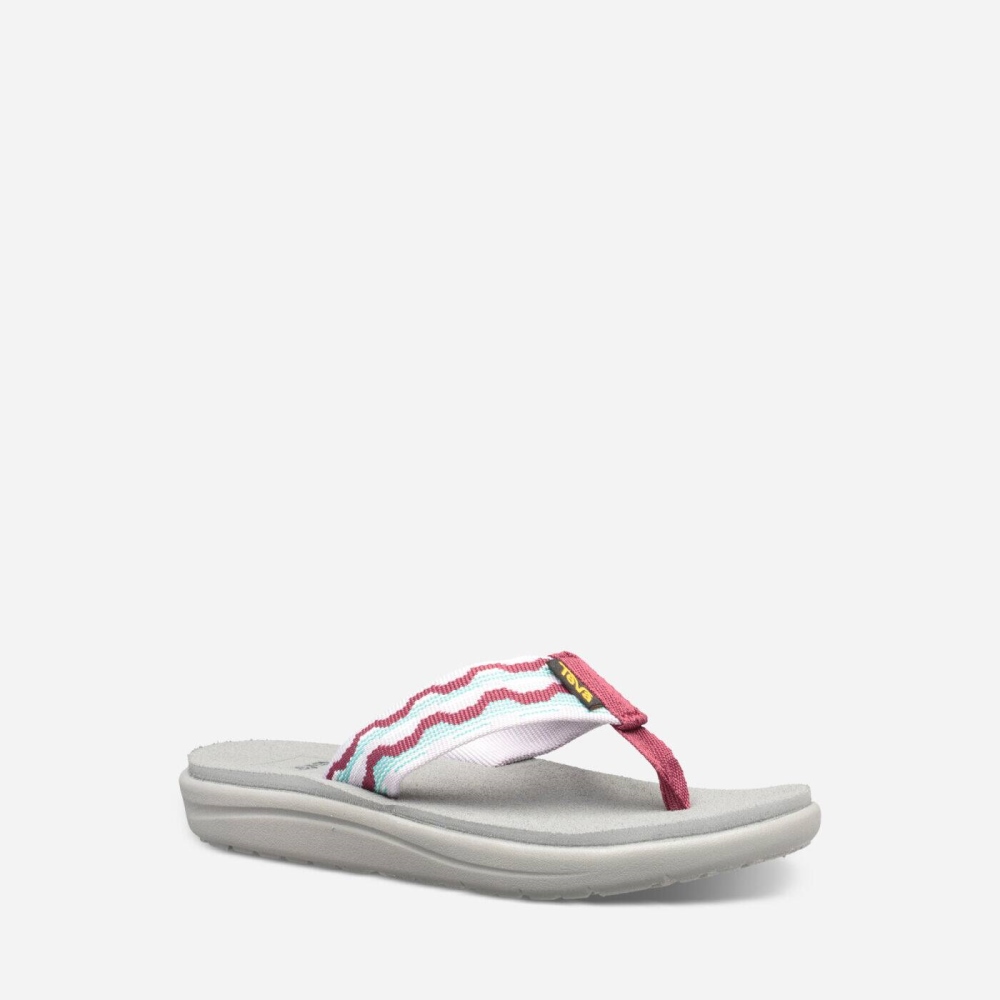 Kids' Teva Voya Flip Flops Grey Rose | 079236CEN