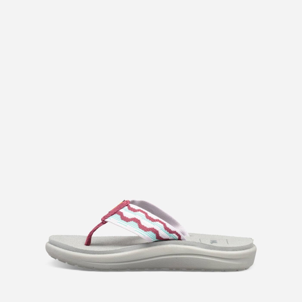 Kids' Teva Voya Flip Flops Grey Rose | 079236CEN