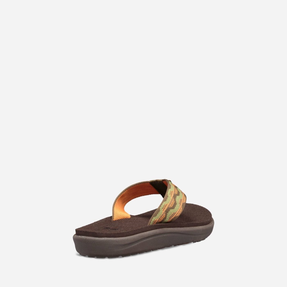 Kids' Teva Voya Flip Flops Olive | 014963XBK