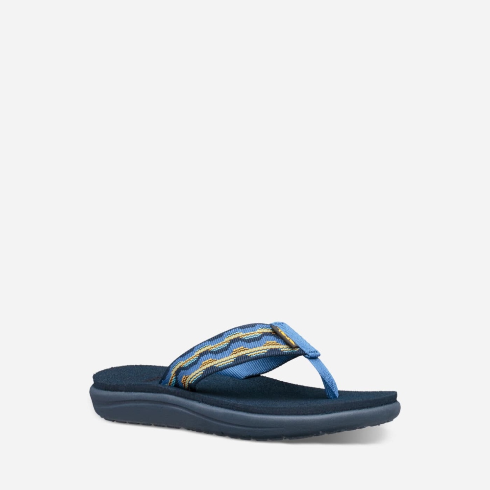 Kids' Teva Voya Flip Hiking Sandals Dark Blue | 345780IDX