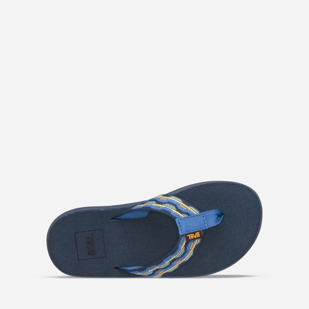 Kids' Teva Voya Flip Hiking Sandals Dark Blue | 345780IDX