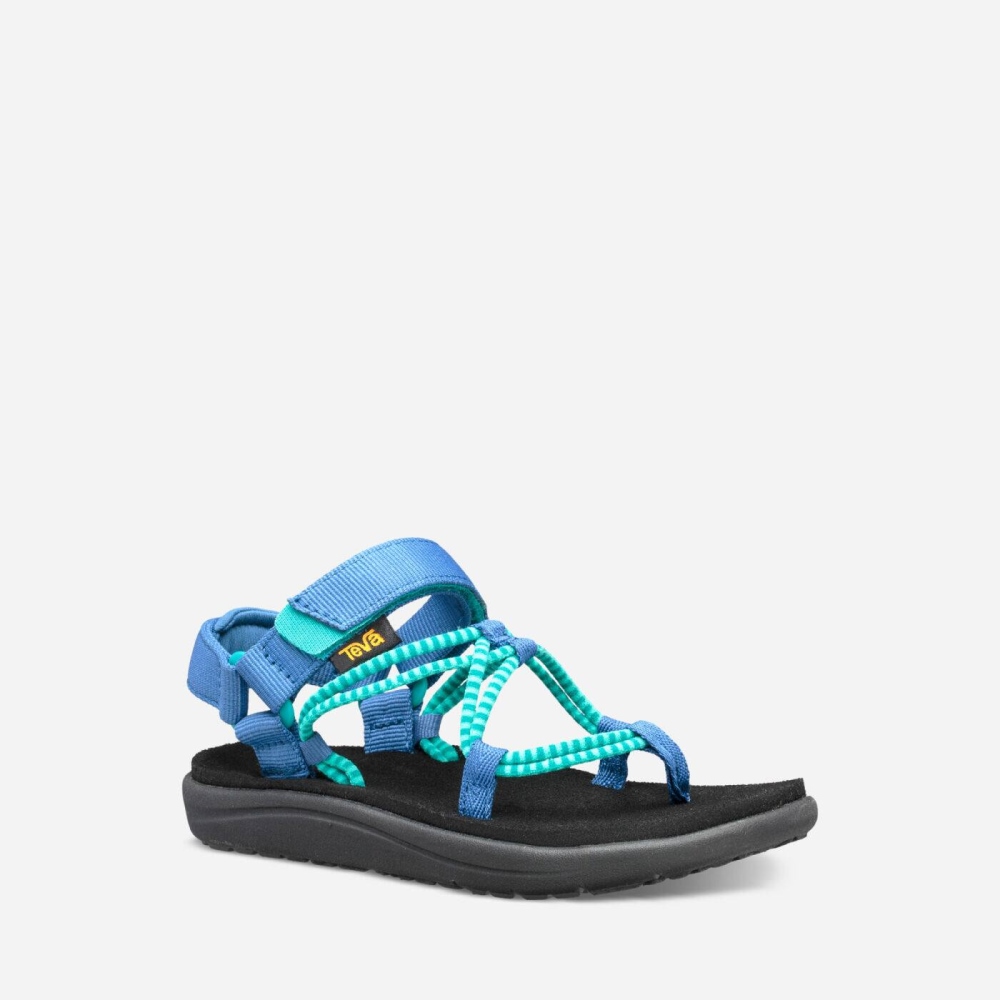 Kids' Teva Voya Infinity Hiking Sandals Blue | 234901QVJ