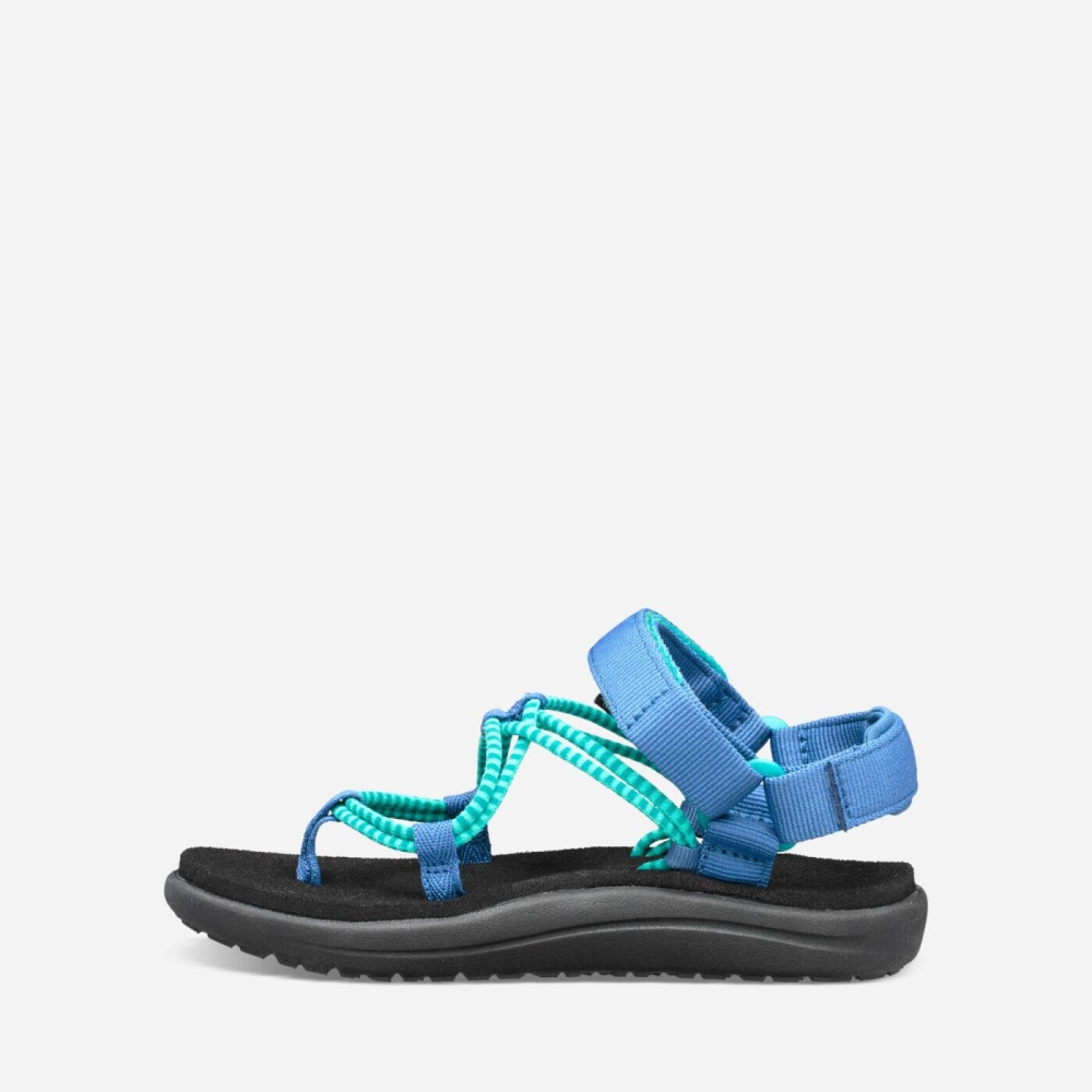 Kids' Teva Voya Infinity Hiking Sandals Blue | 234901QVJ