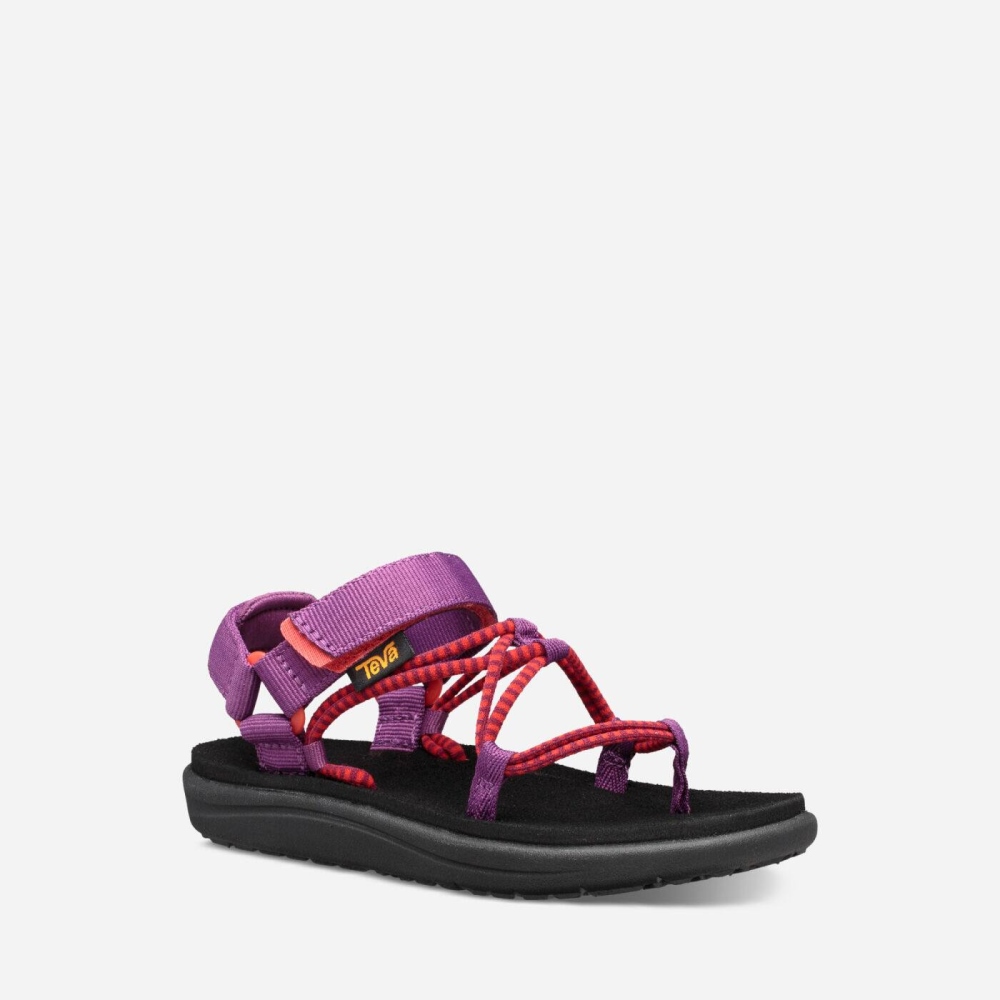 Kids' Teva Voya Infinity Hiking Sandals Purple Red | 291347SWU