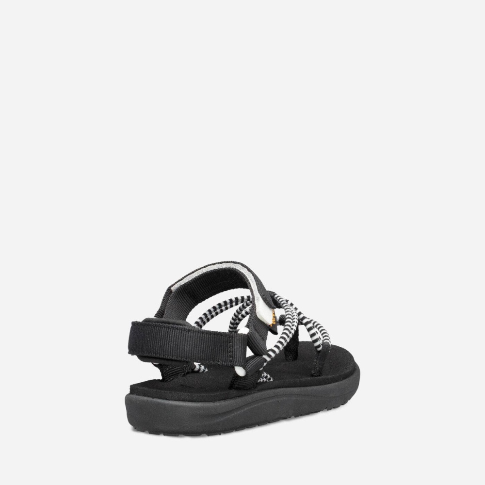 Kids' Teva Voya Infinity Hiking Sandals Black White | 348129THU