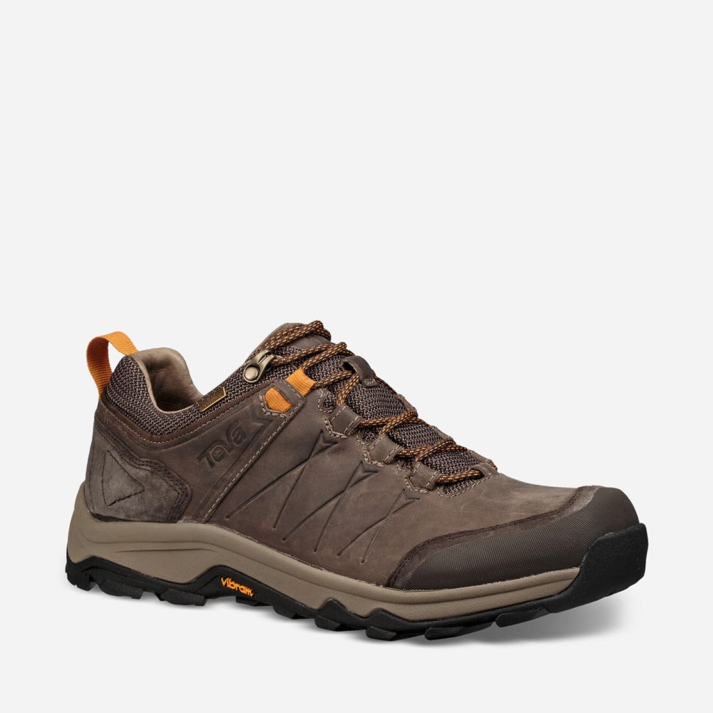 Men's Teva Arrowood Riva WP Hiking Shoes Brown | 378265KCR