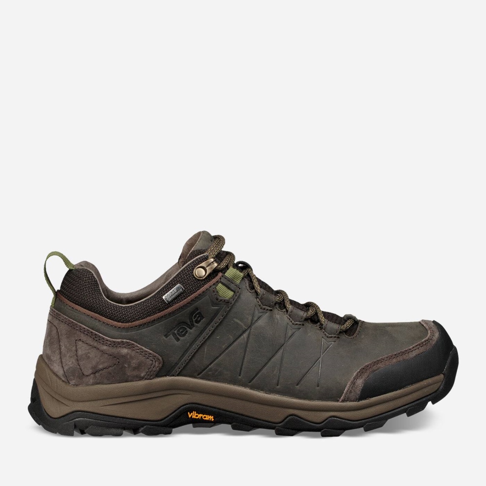 Men\'s Teva Arrowood Riva WP Sneakers Brown | 140728KSH