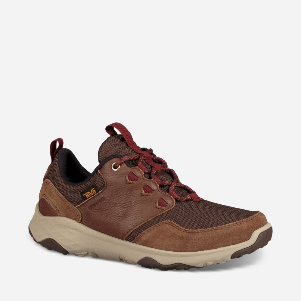 Men's Teva Arrowood Venture WP Sneakers Brown | 705814CXH