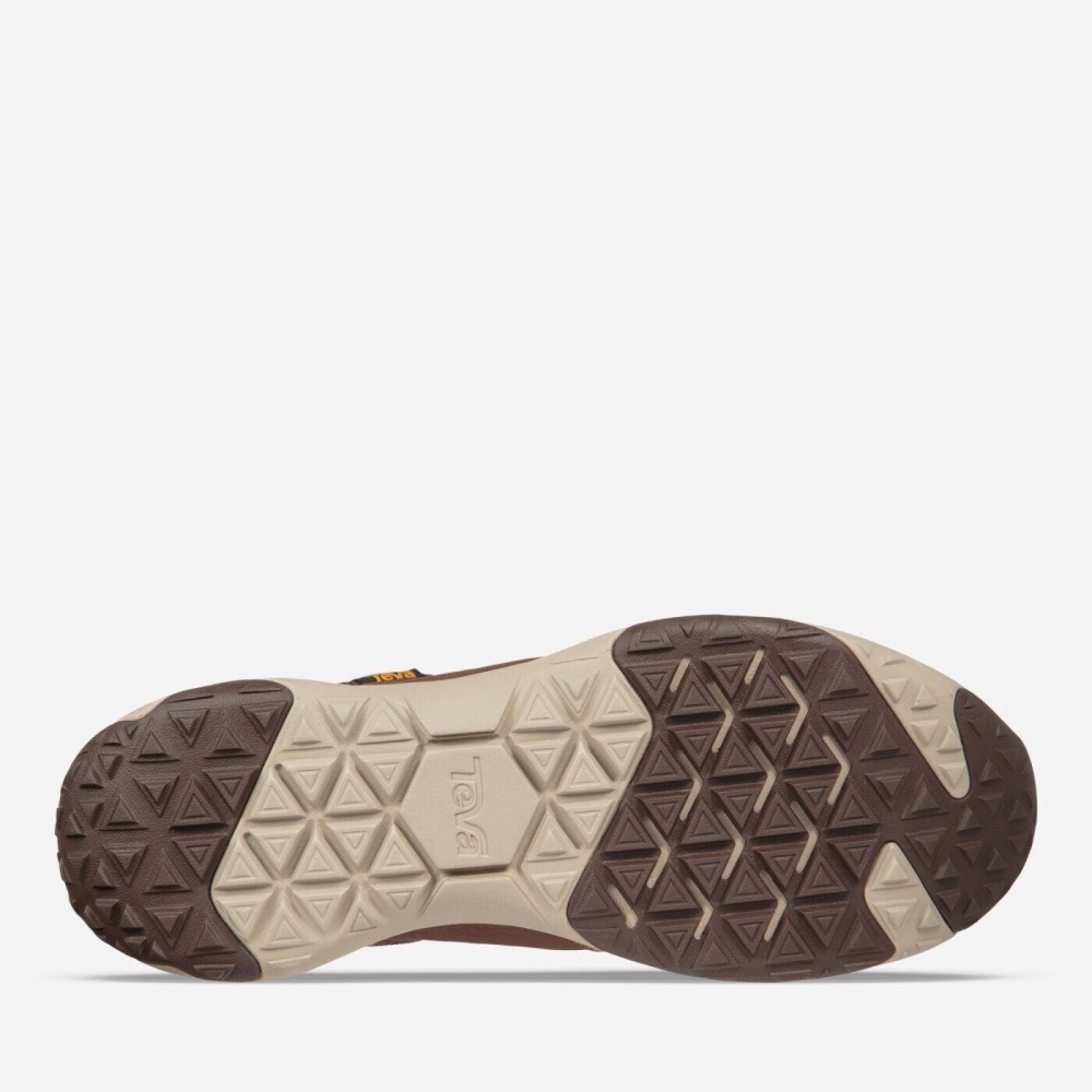 Men's Teva Arrowood Venture WP Sneakers Brown | 705814CXH