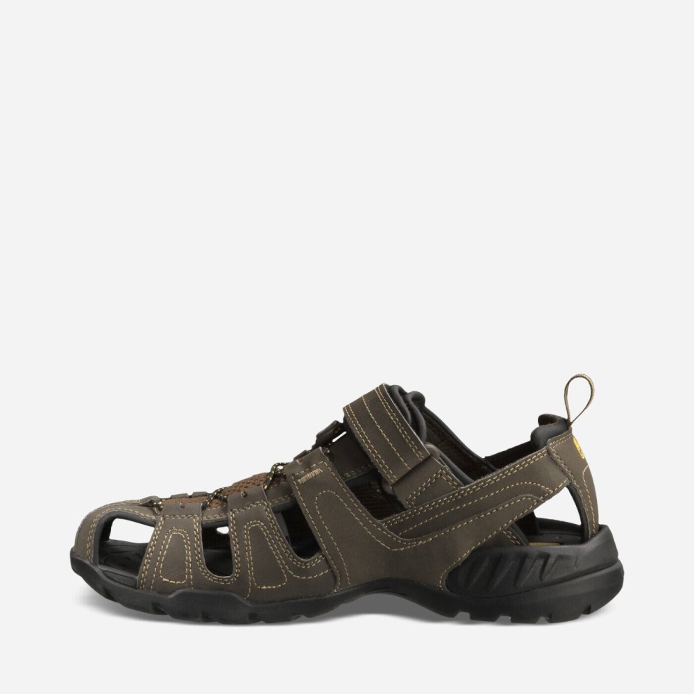 Men's Teva Forebay Hiking Sandals Coffee | 105368RMY