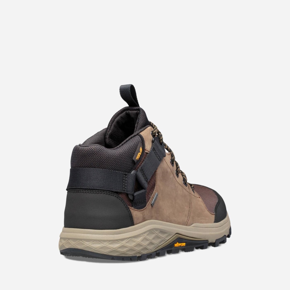 Men's Teva Grandview GTX Boots Chocolate | 870693DIV