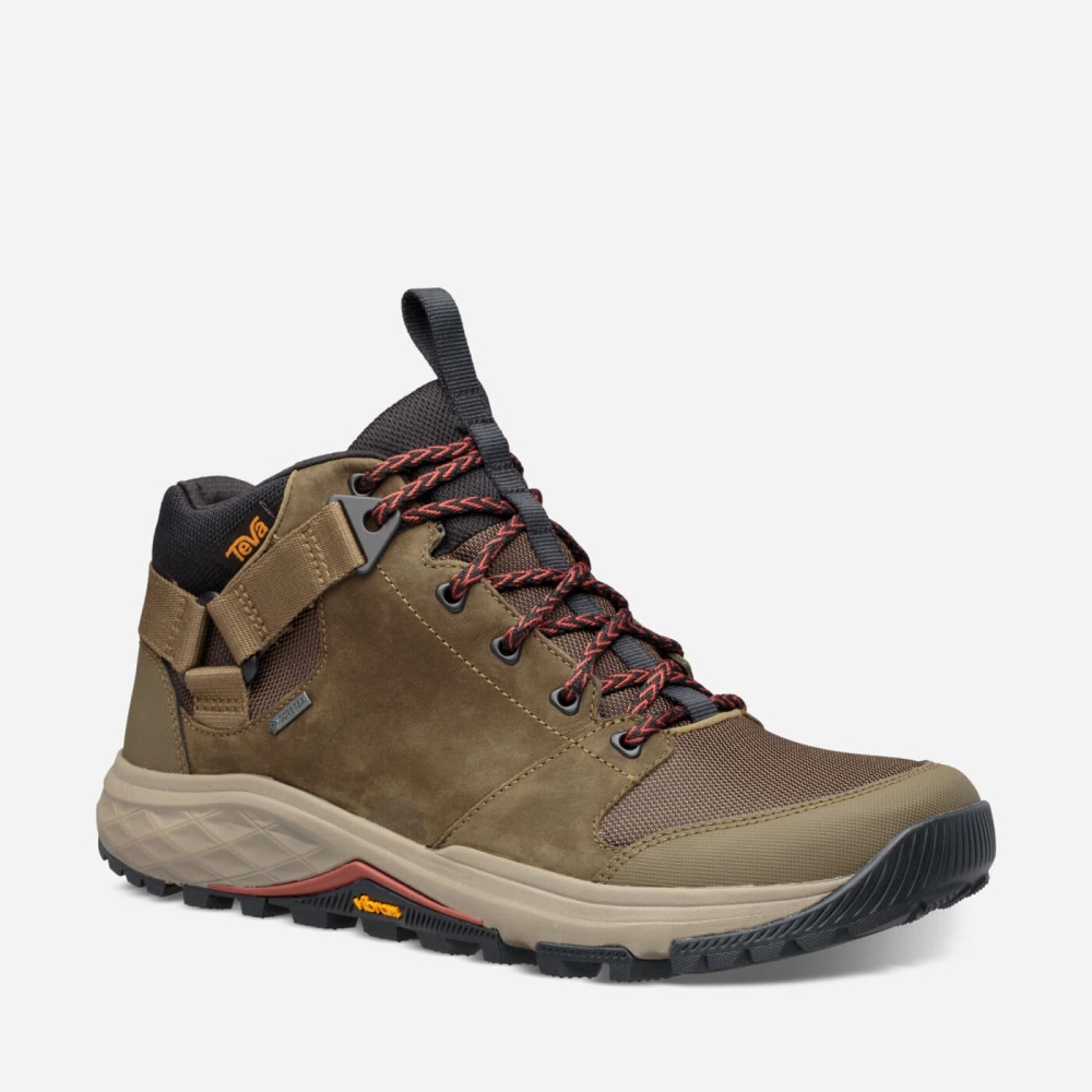 Men's Teva Grandview GTX Boots Olive | 439762JEU