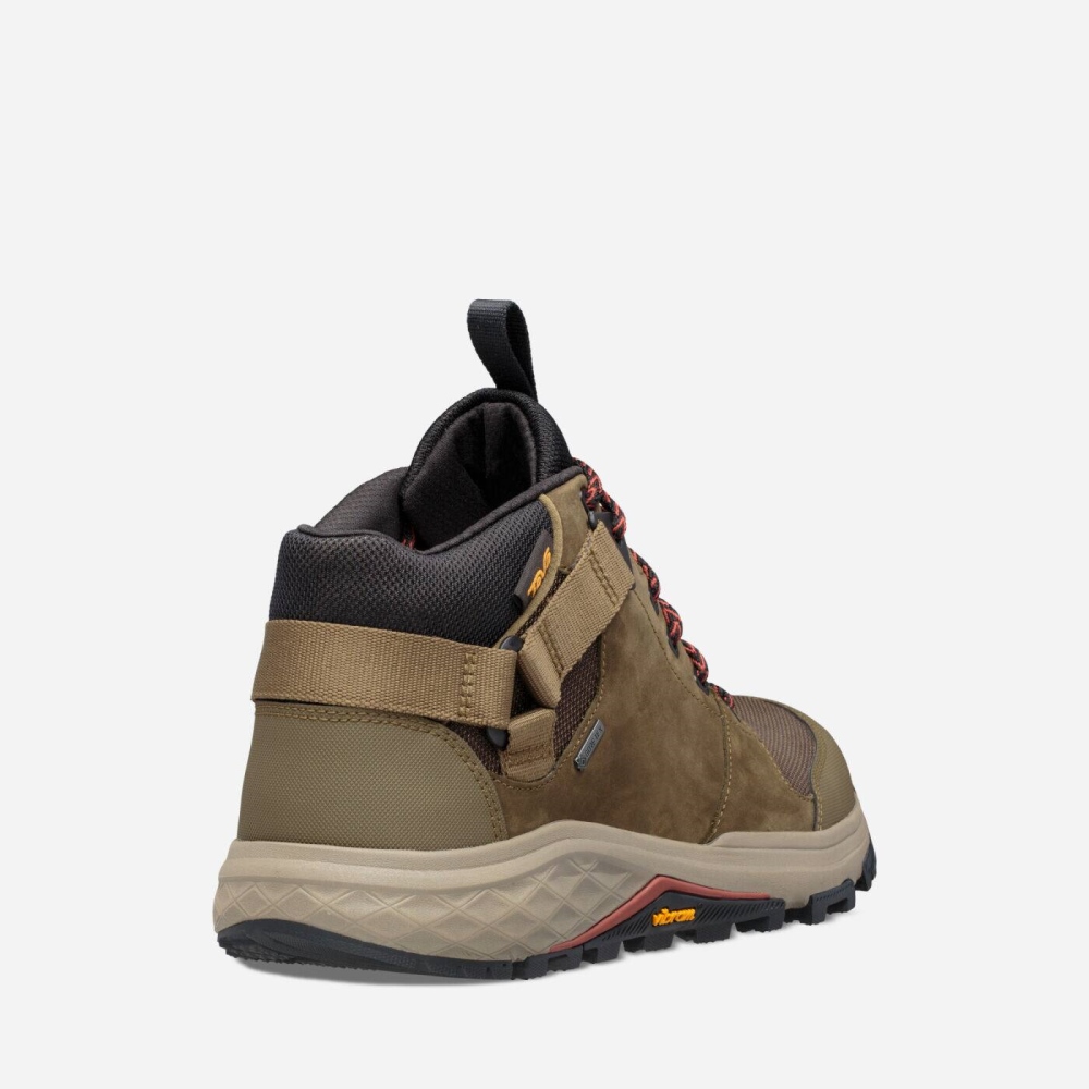 Men's Teva Grandview GTX Boots Olive | 439762JEU