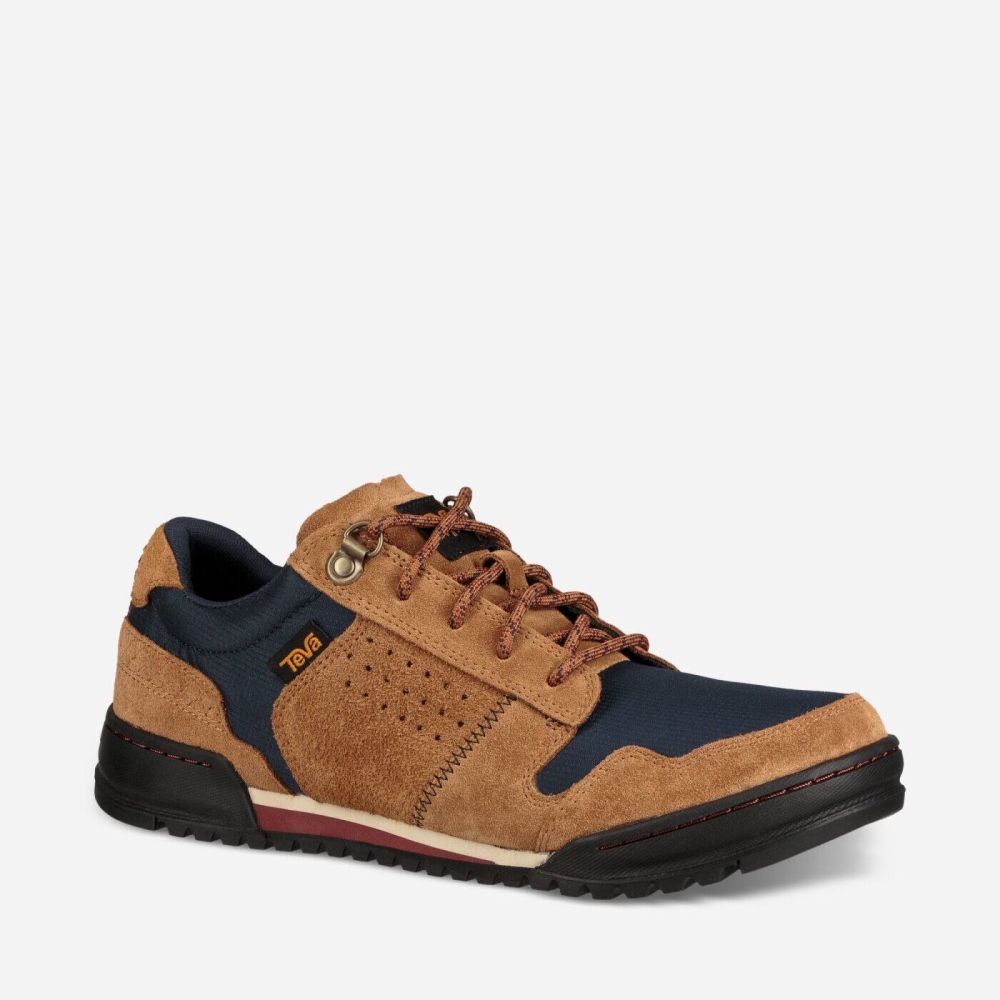 Men's Teva Highside 84 Sneakers Navy Brown | 135624VIA