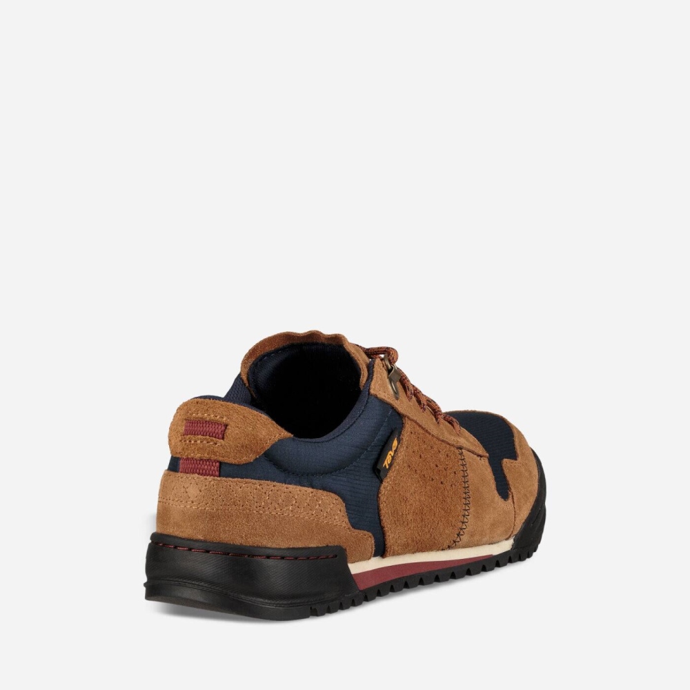 Men's Teva Highside 84 Sneakers Navy Brown | 135624VIA