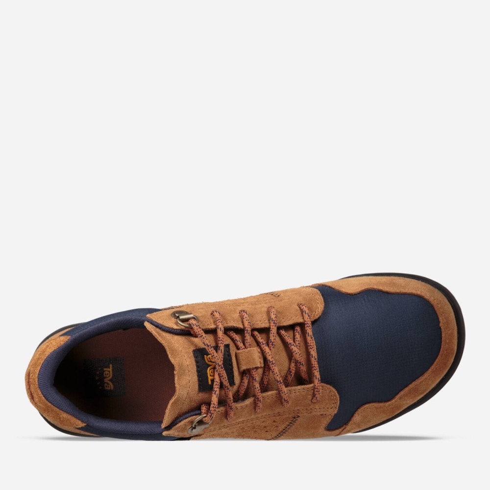 Men's Teva Highside 84 Sneakers Navy Brown | 135624VIA