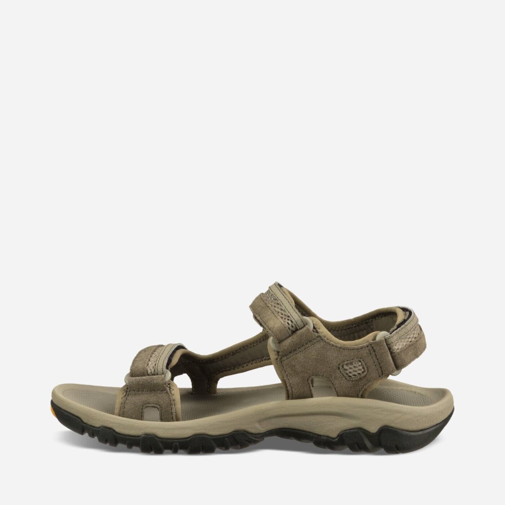 Men's Teva Hudson Hiking Sandals Khaki | 285610RTN